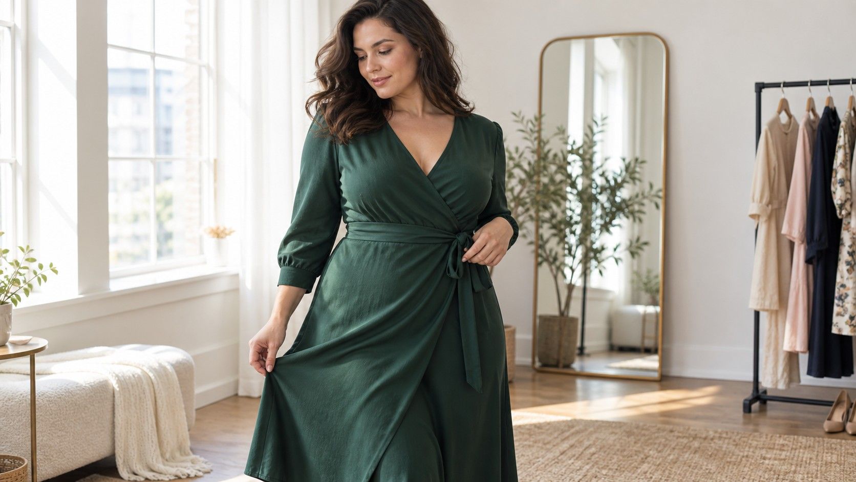 Hourglass clothing fit in everyday outfits